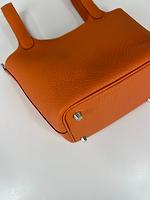 Sac Hermès Picotin Lock 18 en cuir taurillon Clémence orange - Photo 10