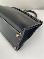 Hermès Kelly 35 cuir noir bijouterie dorée - Photo 9
