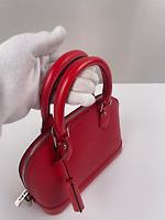 Sac Louis Vuitton Alma BB cuir épi rouge - Photo 10