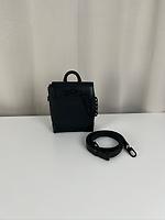 Sac Louis Vuitton Nano steamer cuir Taurillon noir avec bandoulière - Photo 1