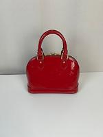 Louis Vuitton Alma BB en cuir verni rouge - Photo 4
