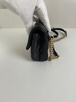 (RARE) Sac ceinture Chanel 2.55 mini en cuir noir - Photo 6