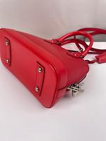 Sac Louis Vuitton Alma BB cuir épi rouge - Photo 7