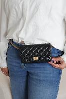 (RARE) Sac ceinture Chanel 2.55 mini en cuir noir - Photo 2