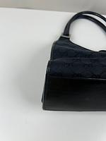 Sac porté épaule Gucci Jackie toile GG noire vintage - Photo 9