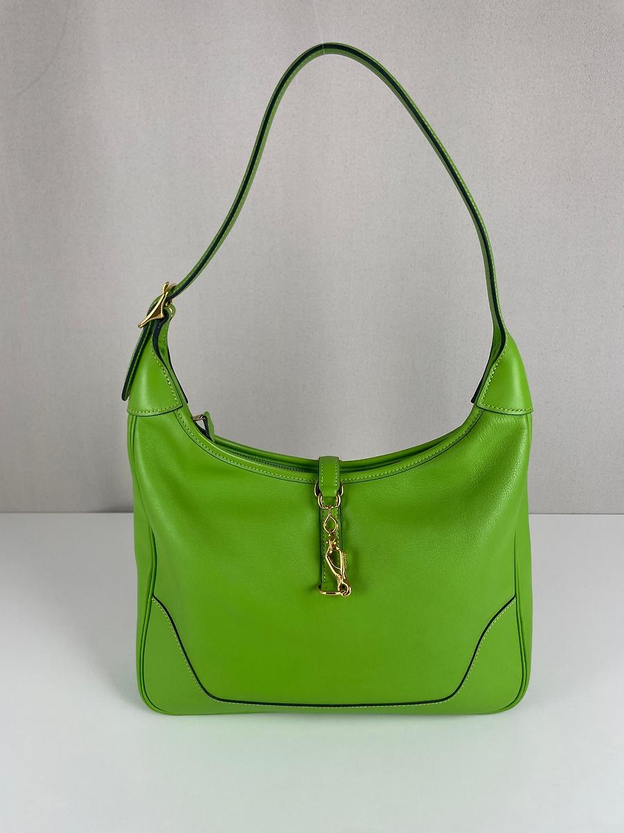 Sac Hermès Trim vert vif