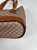 Sac seau Céline en toile macadam beige - Photo 8