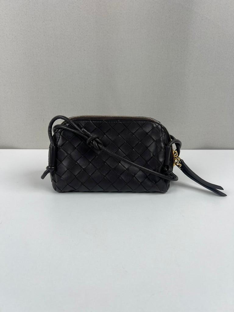 Bottega Veneta sac pochette marron intrecciato