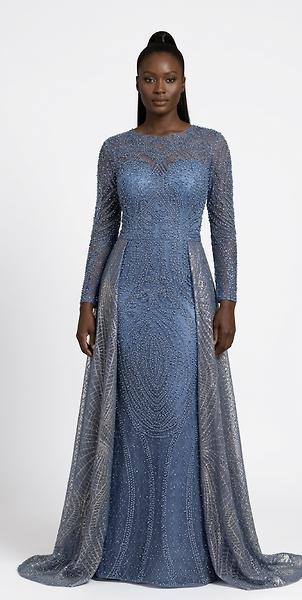 Beaded evening dress