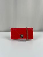 Sac bandoulière Dior Diorama WOC en cuir rose foncé - Photo 1