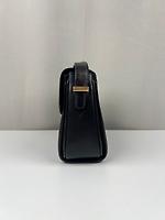 Sac porté épaule Céline en cuir noir vintage - Photo 4