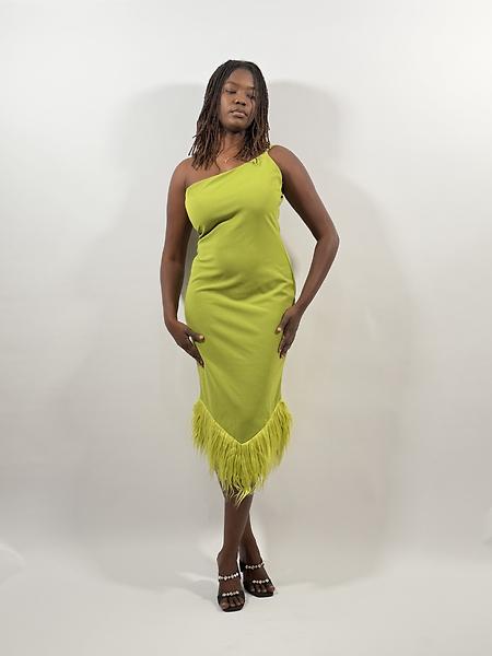 3/4 length dress