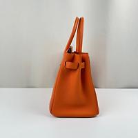 Sac Hermès Birkin 30 orange cuir togo - Photo 8