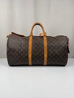 Sac de voyage Keepall 55 Louis Vuitton en toile monogram avec bandoulière - Photo 2