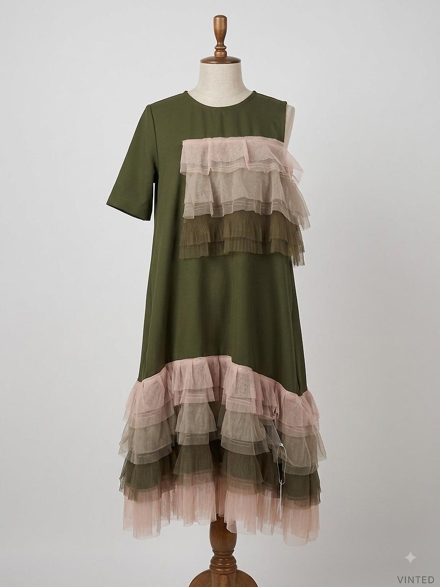 Monica - Robe midi froufrou