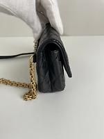 (RARE) Sac ceinture Chanel 2.55 mini en cuir noir - Photo 7