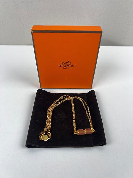 Hermès Collier plaqué or