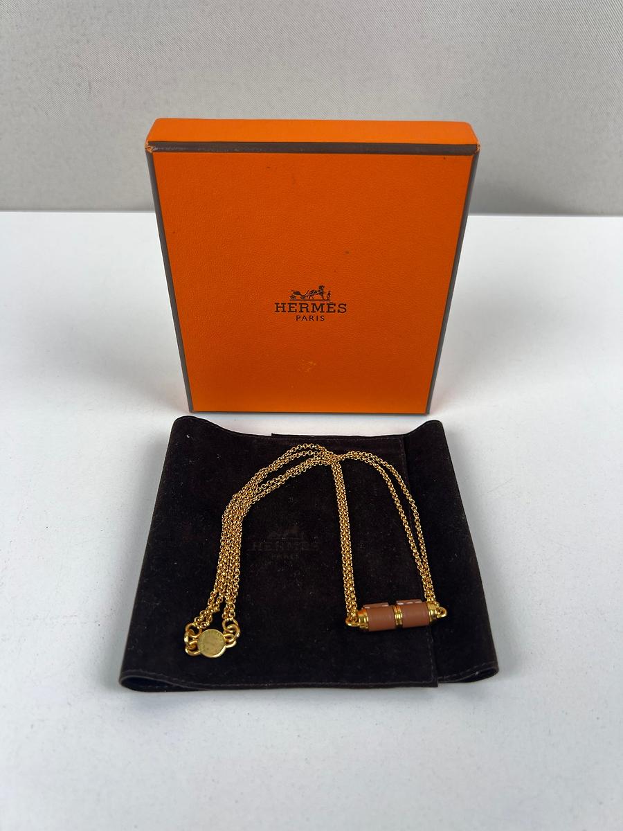 Hermès Collier plaqué or