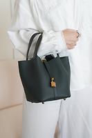 Sac à main Hermès Picotin 18 Vert Mangrove bijouterie dorée - Photo 2