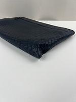 Pochette Bottega Veneta document bleu marine - Photo 6