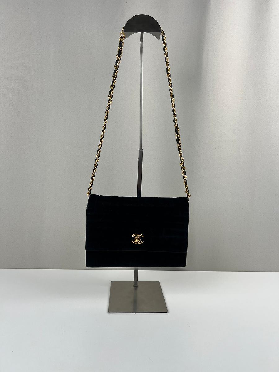 Chanel Petit Modèle Vintage en velours noir