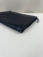 Pochette Bottega Veneta document bleu marine - Photo 8