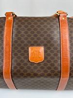 Sac de voyage Céline Boston 50 en toile macadam marron - Photo 10
