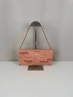 Pochette Chanel pochette tissu rose - Photo 4