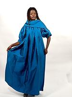 Robe Shantum bleue - Photo 2