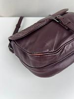 Sac bandoulière Bottega Veneta en cuir Intrecciato bordeaux - Photo 8