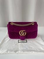 Gucci Marmont Velours mauve - Photo 4