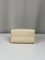 Sac Louis Vuitton Speedy 20 en cuir empreinte beige avec bandoulière - Photo 8