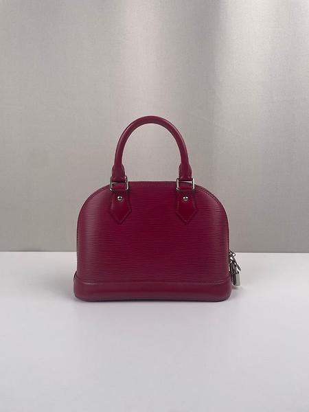 Sac Louis Vuitton Alma BB en cuir épi framboise