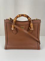 Sac cabas Gucci Diana bambou cuir marron - Photo 1