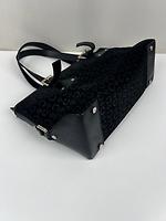 Sac Mini Cabas Céline en nubuck et cuir noir - Photo 9