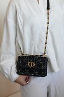 Sac bandoulière Dior Montaigne tweed - Photo 3