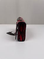 Sac Saint Laurent Kate effet python cuir rouge - Photo 6