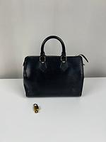 Sac à main Louis Vuitton Speedy 25 en cuir épi noir - Photo 1