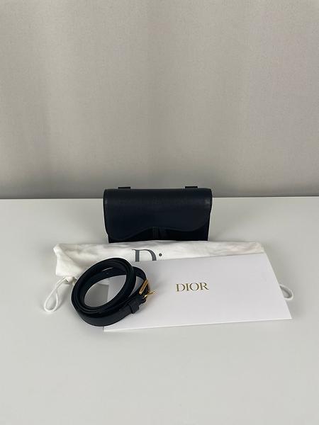 Sac ceinture Dior saddle belt ceinture cuir noir