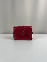 Sac bandoulière Saint Laurent Loulou Toy rouge en cuir - Photo 1