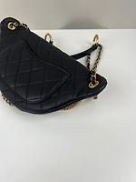 *RARE* Sac ceinture Chanel "All about Chains" cuir noir - Photo 8