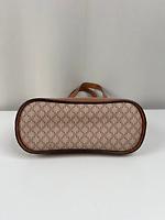 Sac seau Céline en toile macadam beige - Photo 4