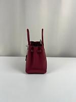 Sac Hermès Birkin 25 cuir Togo rouge grenat palladium - Photo 6