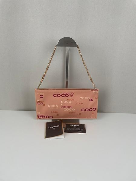 Pochette Chanel pochette tissu rose
