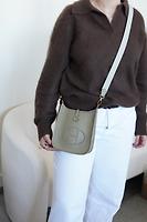 Sac Hermès Mini Evelyne TPM 16 en cuir beige marfa - Photo 2