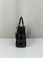 Sac bandoulière Mini sac Lady Dior en satin et strass - Photo 8