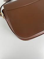 Sac bandoulière Saint Laurent Betty en cuir marron - Photo 10