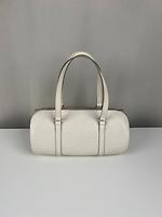 Sac à main Louis Vuitton Soufflot en cuir épi blanc + pochette assortie - Photo 4