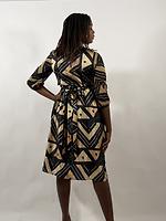 Bogolan silk dress - Photo 3