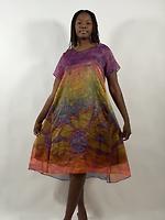 Robe en soie colorée - Photo 2